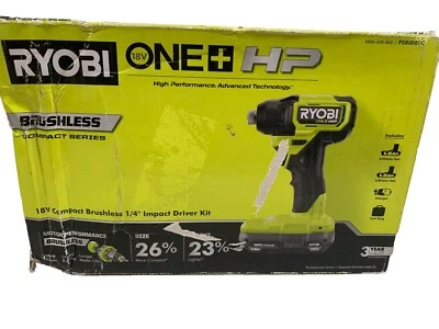 Ryobi ONE+ HP 18V 1/4" Impact Driver Compact Brushless Kit PSBID01K - Image 1 of 4