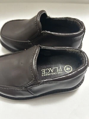 The Children’s” PLACE”Toddler Dress Up Shoes Size 4M ~ Brown - Image 1 of 4