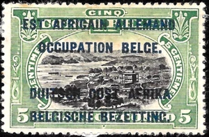 1916 BELGIAN OCC, GERMANY EAST AFRICA SC#N17 MHH VF - Picture 1 of 2
