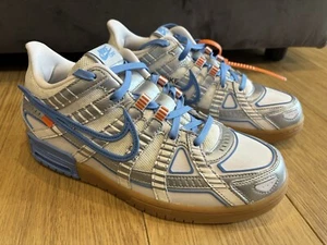 Neu Selten Herren Nike Air Rubber Dunk X Off White Silber Blau Turnschuhe UK 9 - Bild 1 von 5