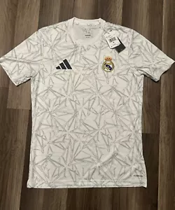 NWT Adidas Real Madrid Preshi Home Jersey Shirt Soccer Futbol White Men’s M - Picture 1 of 4