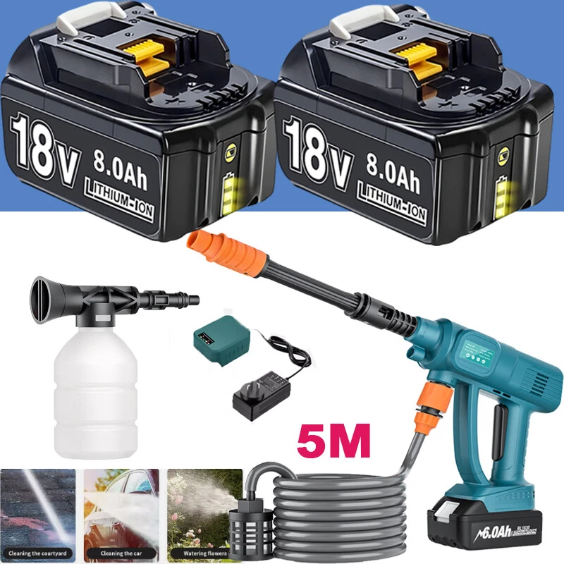 Cordless High Pressure Washer Jet Water Cleaner Gun For Makita 18V LXT Battery