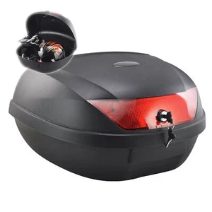 52L Universal Motorrad Motorbike Moped Top Box Helm Gepäck Aufbewahrung Back Box - Bild 1 von 7