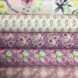 Fabric Freedom Watercolour Floral 100% Cotton Fabric FQ Craft Quilting Pink - Picture 1 of 11