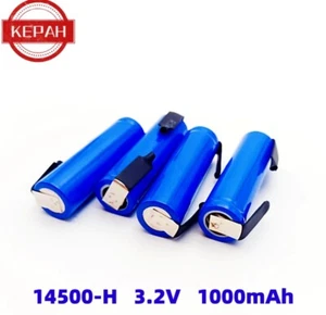 Batteria ricaricabile agli ioni di litio 14500 1000 mAh 3,2 V di alta qualità con linguette di saldatura - Foto 1 di 9