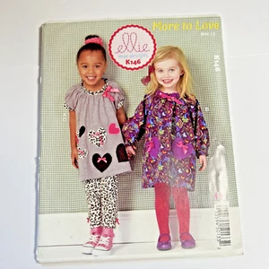 Ellie Mae Girl's A Line Tunic Dress Top Leggings Pants Sewing Pattern UNCUT 1-4 - Picture 1 of 7