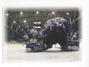 2013-2014 Michael Bitzer Series 2 Limited Edition Goalie cam card LE4