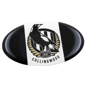 Collingwood Magpies AFL Lensed Team Oval Decal Badge - Cars, Bikes Laptops, M... - Bild 1 von 1