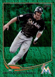 2013 Topps Update Emerald #US82 Bryan Petersen  Miami Marlins