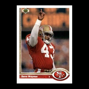 Dave Waymer 1991 Upper Deck San Francisco 49ers #187 R324I 69 - Picture 1 of 2