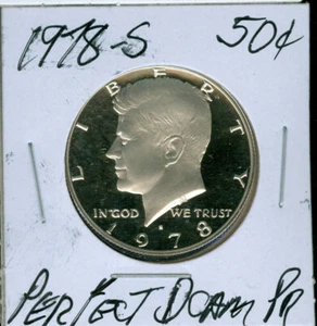 1978 S KENNEDY HALF PERFECT ULTRA FINEST GRADE PROOF ULTRA DCAM 90 CENTS SHIP - Picture 1 of 4
