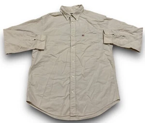 Vintage Ralph Lauren Jeans Co Hemd Herren Large Beige Langarm Button Down Retro - Bild 1 von 4