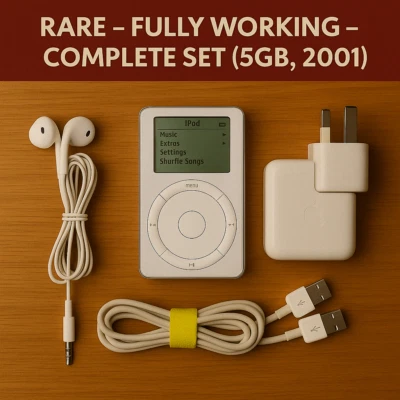 RARE Apple iPod 1st Gen 5GB (2001) M8541 – Working – Original Bundle – Vintage - Image 1 of 4