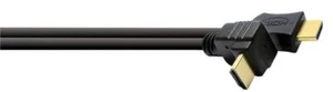 Cable HDMI recto 1.4 a HDMI en ángulo negro (M1) - Imagen 1 de 2