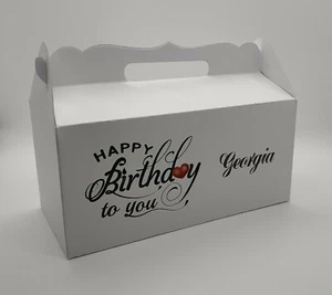 Personalised Any Name - "Happy Birthday To You" - Elegant Gable Gift Box - Picture 1 of 2