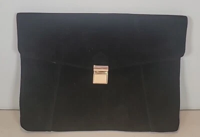 Bolso sin asas MOSSIMO de cuero gamuza negro para mujer Foto 1 de 4