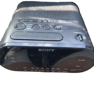 Sony Dream Machine AM FM Dual Alarm Clock Radio Model ICF-C218 Auto Time Set - Image 1 of 4