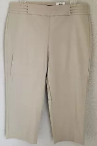 JM Collection Womens Capri Pants Size XL Rivet NEW - Picture 1 of 24