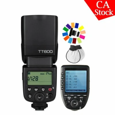 US Godox TT600 2.4G Camera Flash Light Speedlite+Xpro-F Trigger For Fujifilm - Image 1 of 4