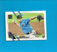 2021 Topps 582 Montgomery Club Foil Stamp #324 Nick Neidert RC Miami Marlins