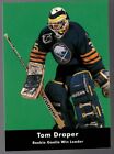 1992 Tom Draper Parkhurst Hockey Rookie RC Goalie Win Leader Sabres #448