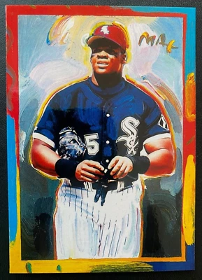 1997 Topps Gallery Peter Max FRANK THOMAS #PM6  CHICAGO WHITE SOX - Image 1 of 2