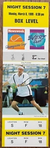 1999 Newsweek Champions Cup Evert Cup Tennis TICKET Philippoussis GREG RUSEDSKI - Bild 1 von 2