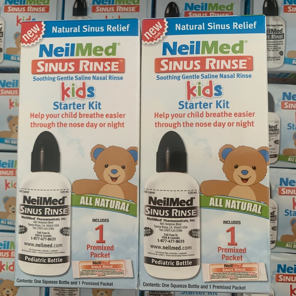 Enjuague sinusal Neilmed para niños (5) cinco botellas exprimibles 4 oz NUEVO caducidad 5/19 Foto 1 de 4