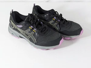 ASICS schwarz/lila Gel-Venture 8 Sportschuhe Damen 9,5 - Bild 1 von 6
