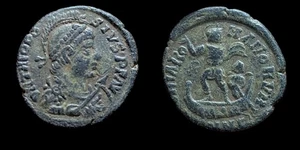 Ancient Roman Empire Coin Theodosius I 379-395AD. Æ 22 mm, 5,23 g - Picture 1 of 3