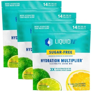 Liquide I.V. Multiplicateur d'hydratation sans sucre - citron vert �� Hydratation sans sucre - Photo 1/7