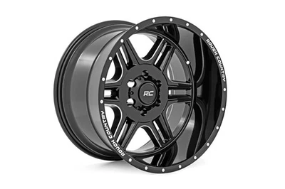 Rough Country 92 Series One-Piece 20x12 8x6.5 Gloss Black Wheel - 92201210 - Image 1 of 4