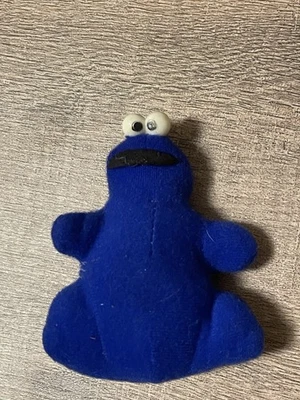 "Juguete de peluche vintage azul monstruo galleta animal de peluche 3"""  Foto 1 de 4