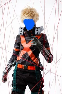 My Hero Academia Bakugo Katsuki Cosplay Costume Full Set with Accessories - Picture 1 of 12