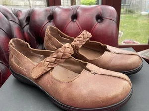 HOTTER SHAKE MARY JANES SIZE 6 EXF (WIDE FIT) brown - Picture 1 of 5