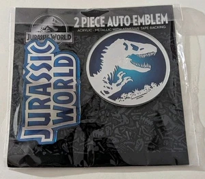 Universal Studios Jurassic World 2 Stück Auto Emblem Set NEU RAR Auto Embleme - Bild 1 von 5