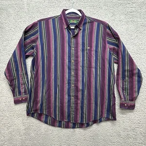 VTG Colours By Alexander Julian Shirt Men’s XL Multicolor Striped Button-down - Picture 1 of 12