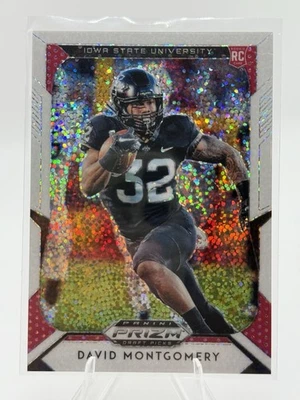 2019 Panini Prizm Draft Picks David Montgomery Green Scope Prizm RC /15 - Image 1 of 4