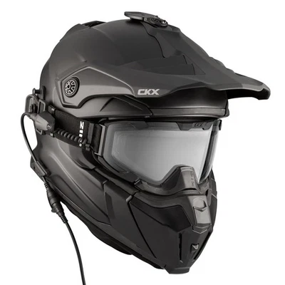 Casco Combo Eléctrico Original CKX Titan Trail Sólido con 210 Gafas Negro Mate Foto 1 de 4