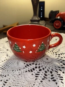 Waechtersbach CHRISTMAS TREE Jumbo Mug/Cup Red Green Germany 20 Oz - Picture 1 of 14