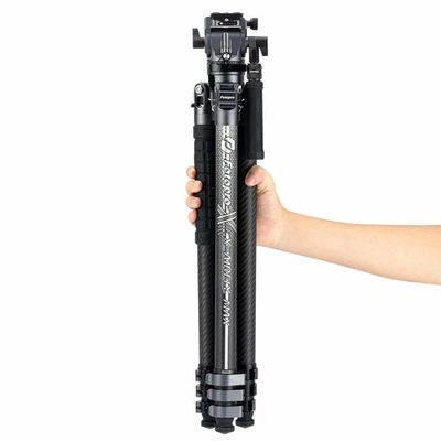Fotopro X-AIRFLY Max Video Tripod Carbon fiber Tripod (Gray) - Image 1 of 4
