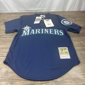 Mitchell & Ness Authentic Ichiro Suzuki Seattle Mariners 2002 BP Jersey Size S - Picture 1 of 10