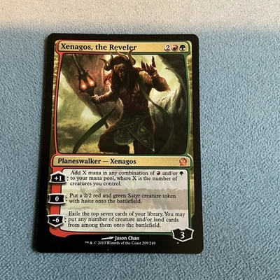 MTG - Xenagos, The Reveler - Theros- LP - MAGIC CARD - Image 1 of 2