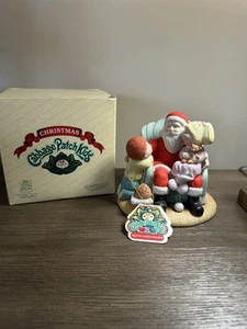 CABBAGE PATCH KIDS porcelain Christmas statue w/ box 1984 limited-edition Santa - Picture 1 of 10