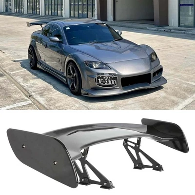 For Mazda RX7 RX8 57" Rear Wing Trunk Spoiler Racing GT Style Wing Gloss Black - Image 1 of 4