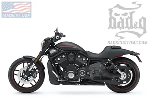 Harley V-ROD MUSCLE Lado Izquierdo BOLSO NEGRO SOLO Alforja - VRL031 BAD&G CustomS - Imagen 1 de 10