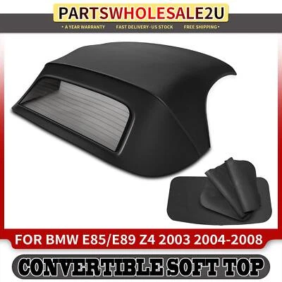 1x techo blando convertible negro para BMW Z4 E85/E89 2003 2004 2005 2006 2007 2008 Foto 1 de 4