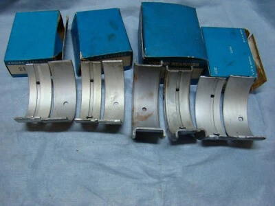 Chevrolet 235 261 1956-1963 juego de rodamientos principales tamaño estándar hecho en EE. UU. Foto 1 de 4