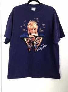 Vintage 90s Dolly Parton Dollywood Butterfly T Shirt - Picture 1 of 3