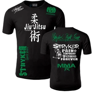 Jiu Jitsu Stryker Pain Is Temporary Victory Adult MMA UFC Shorts Sleeve T Shirt - Picture 1 of 16